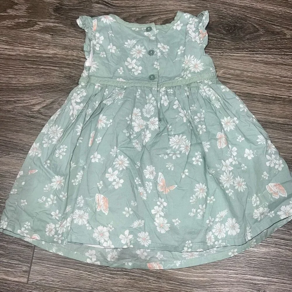 🏈 Baby B'gosh Green Summer Dress